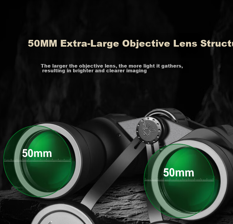 Jiapu High-Power HD Binoculars Non-Military Night Vision Professional Adult 8000m Outdoor Binoculars with Smartphone Connectivity 10