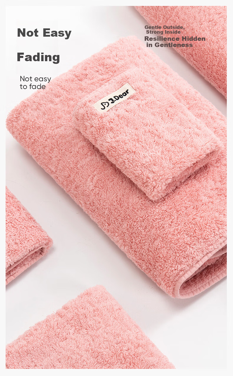 Furui Home Textiles × JDear JD.com Collaboration Pure Cotton A-Class Extra Large Extra Thick Xinjiang Long-Staple Cotton Square Towel Light Purple 13