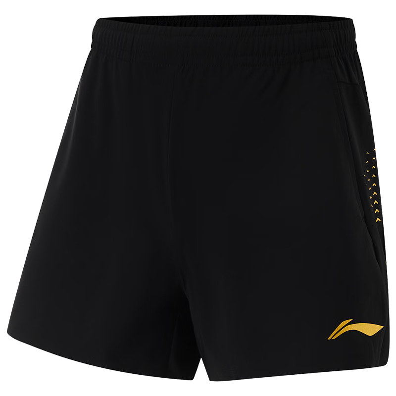 LI-NING Table Tennis Shorts National Team Unisex World Championships Quick-Dry Sports Pants Black L(175)