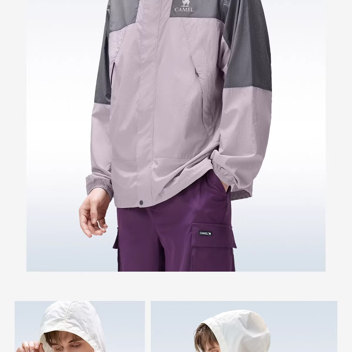 CAMEL Outdoor Sun Protection Jacket 2026 Spring Summer New UPF700+ Unisex Cooling Windproof Water-Repellent Sports Jacket 5024 31