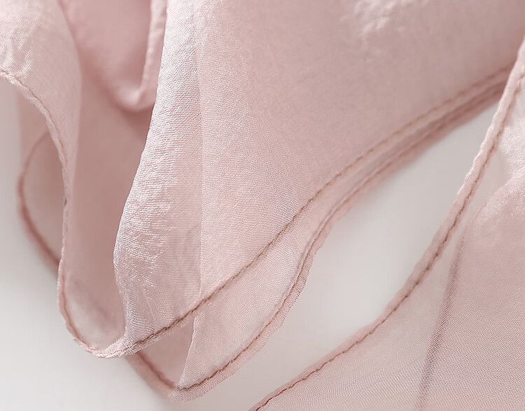 Hangsi Mansion Pure Color Custom Mulberry Silk Scarf Silk Pearl Gauze Square Scarf Birthday Gift for Mom Women's Festival 14