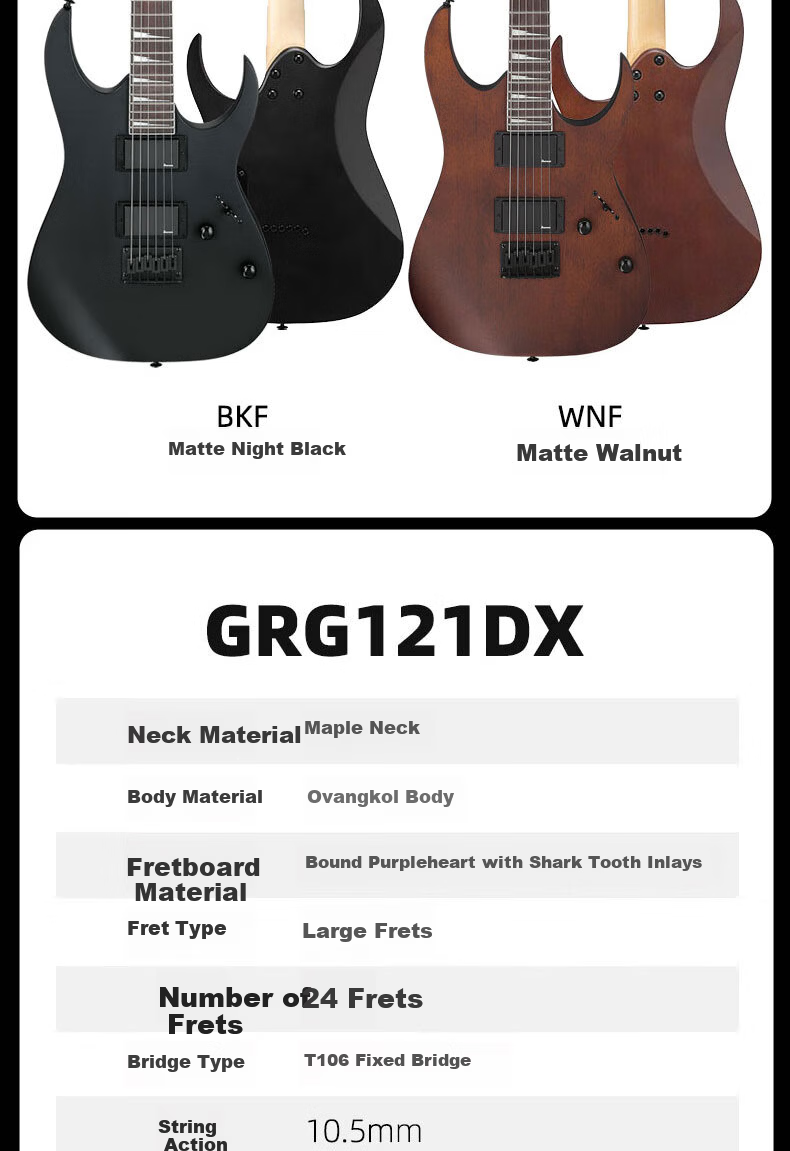 IBANEZ GRG131DX-BKF Electric Guitar Beginner Starter Kit for Men and Women 6
