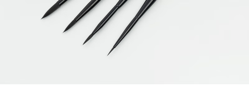 MAIRTINI Black Swan Travel Watercolor Brush, Nylon Bristle, Portable Metal Handle, Paint Brush, Professional Art Student Painting No. 1 Single Piece, Academy Grade MQ417-01 2