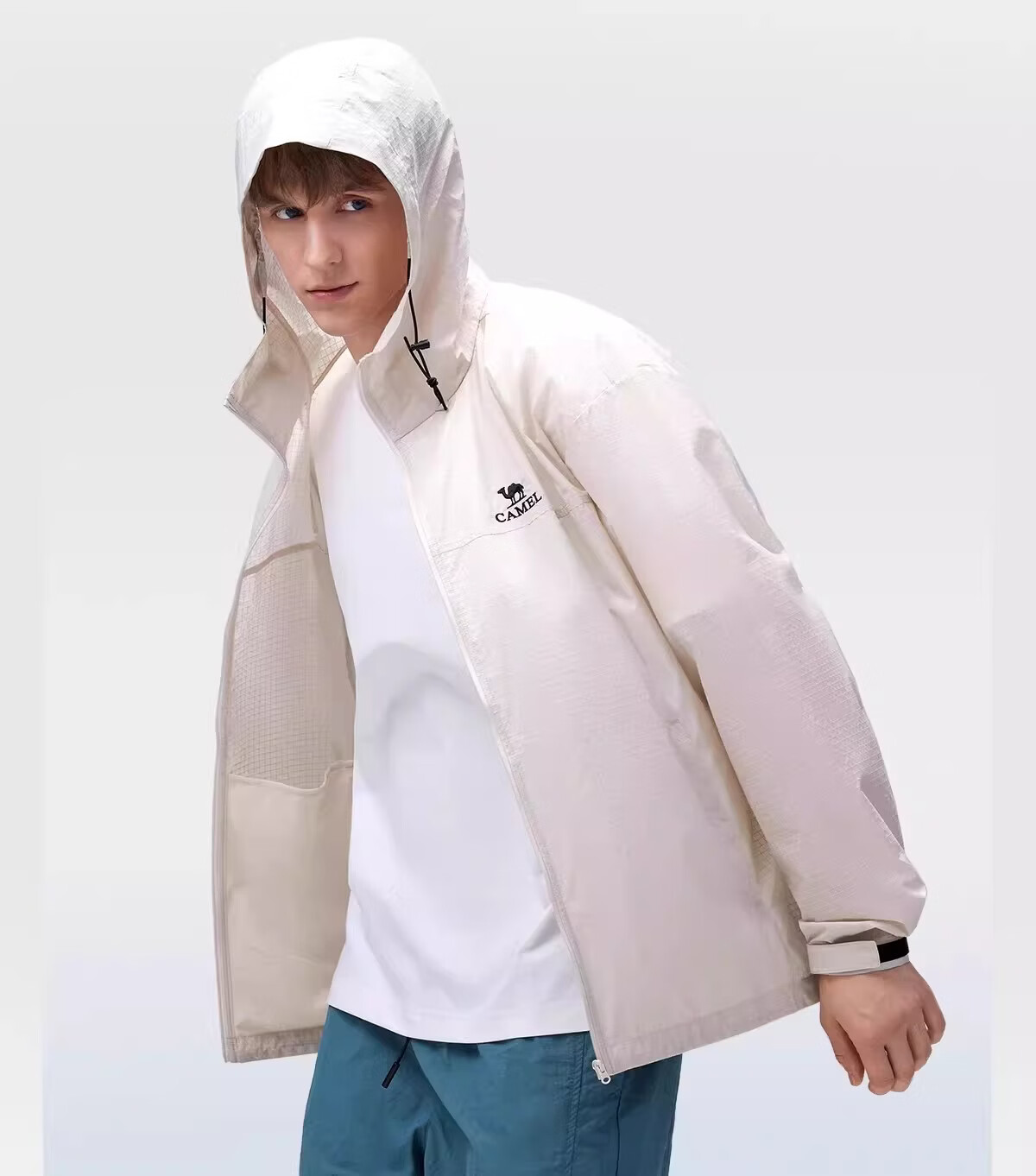 CAMEL Outdoor Sun Protection Jacket 2026 Spring Summer New Breathable Hooded Windproof Water-Repellent Durable Sports Jacket for Women R170 8