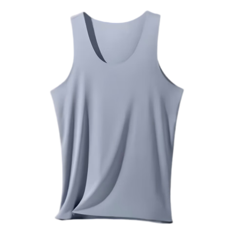 FitonTon 2-Pack Men's Modal Tank Tops Summer Thin 7A Antibacterial Racerback Ice Silk Quick-Dry Sleeveless Base Shirts