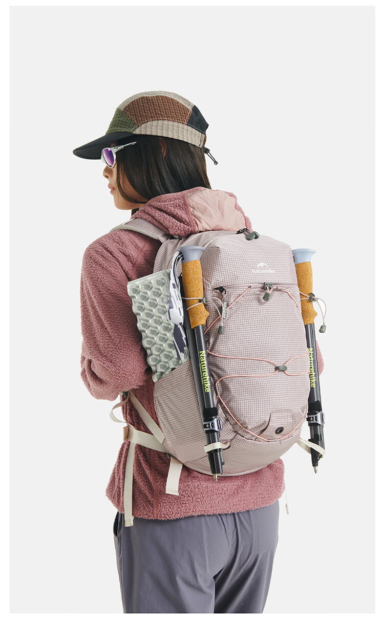 Naturehike Nuokelongwa Base 20L Lightweight Hiking Backpack Unisex Outdoor Mountaineering Travel Casual Double Shoulder Bag 16