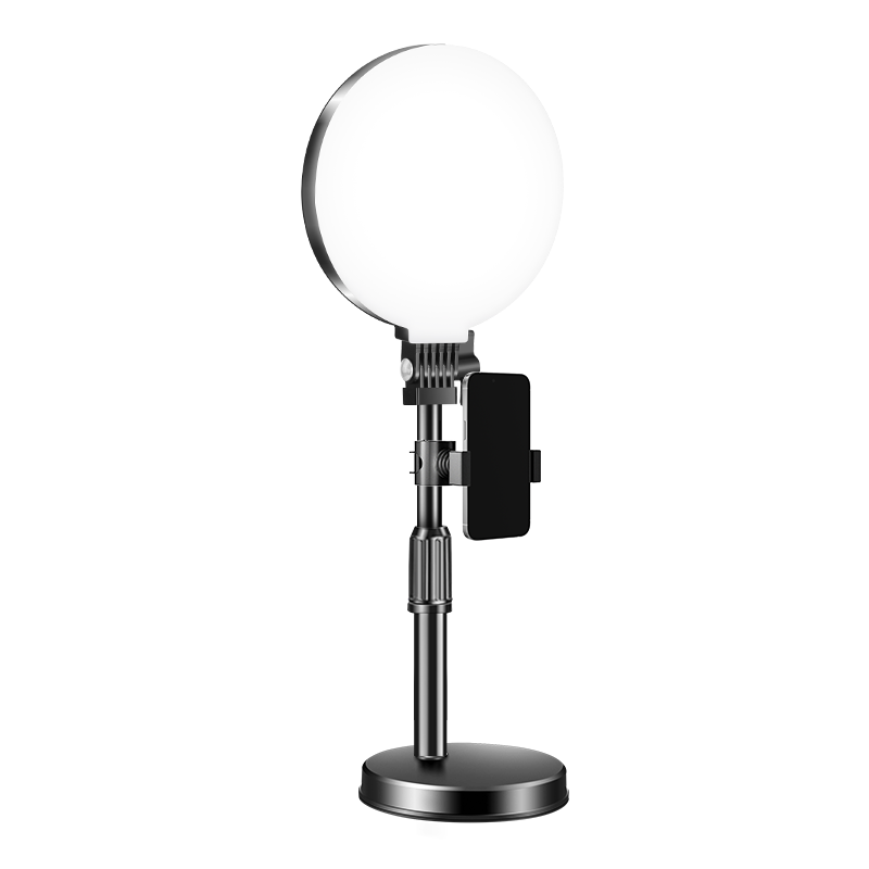 JIMANTU Full-Screen Live Fill Light Desktop Beauty LED Soft Eye-Care Face Light for Indoor Video Shooting