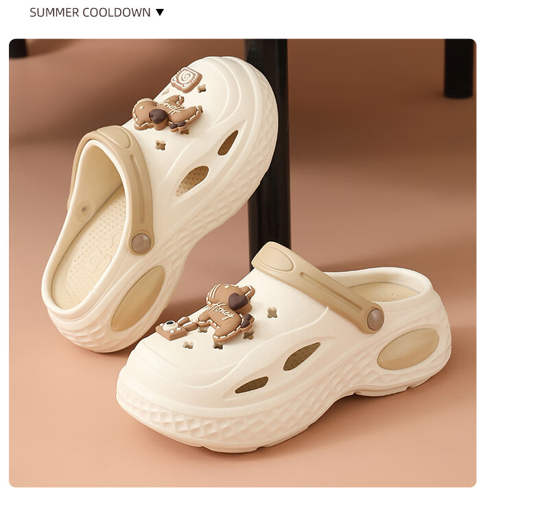 Cartelo Crocodile Cartoon Clog Shoes for Women Summer Sandals Beach Open Toe Slippers 1741 Pink Size 35-36 17