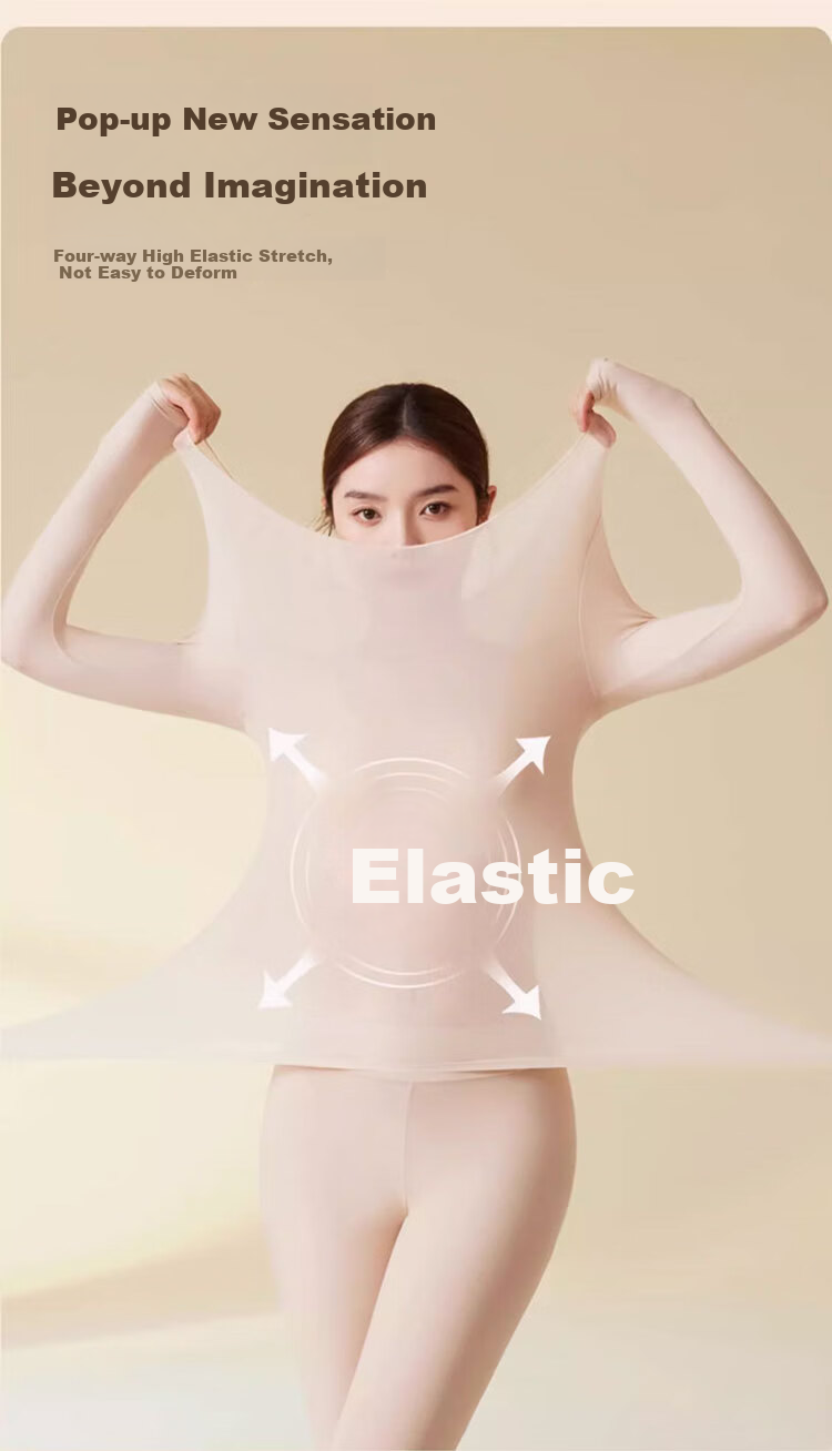 Hug Cotton Ultra-Thin Hyaluronic Acid Antibacterial Skin-Beautifying Thermal Base Layer for Spring and Autumn 13