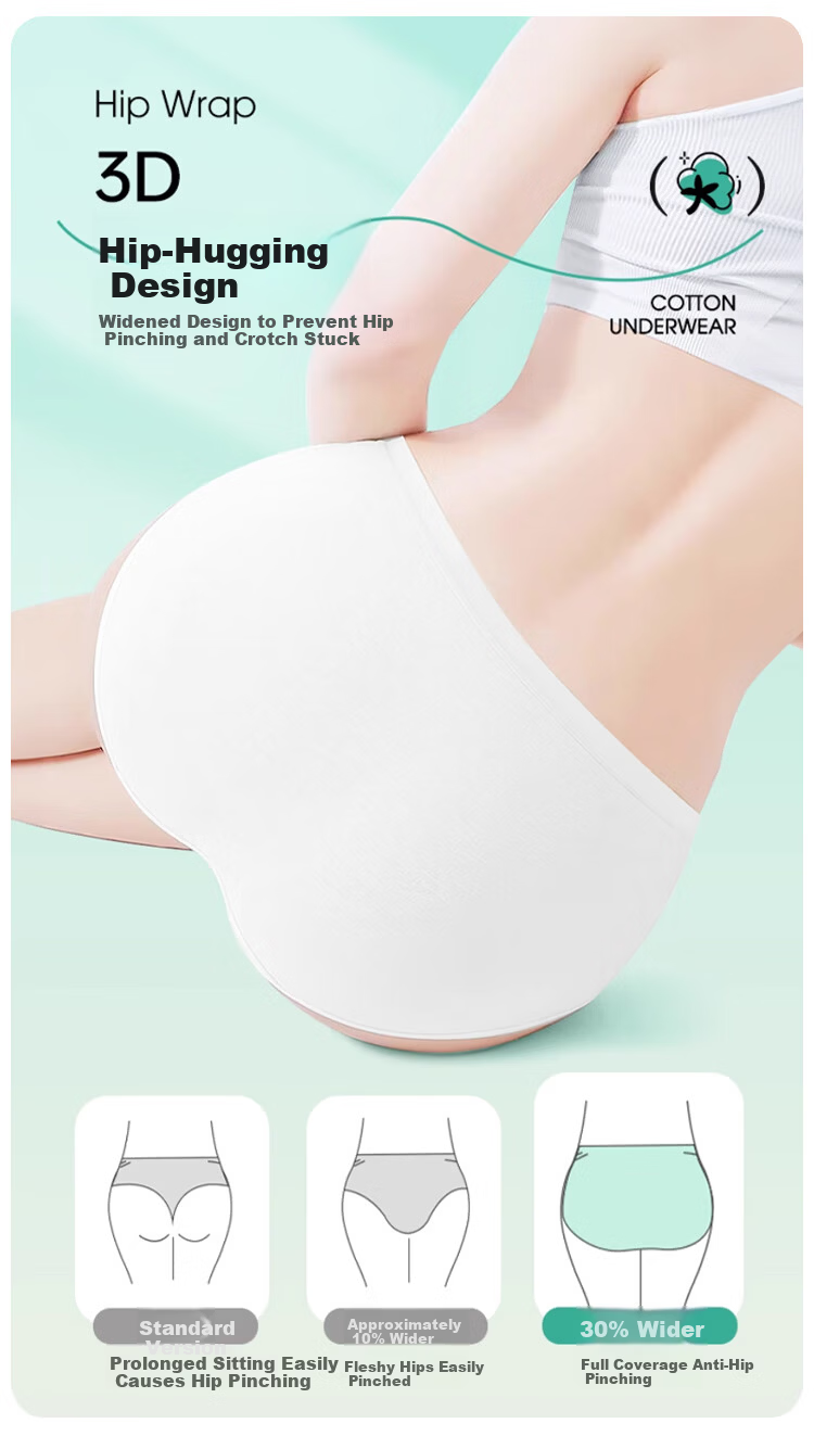 MiiOW Disposable Women's Underwear 100% Cotton Daily Sterilized No-Wash Maternity Menstrual Travel 5-Pack 8