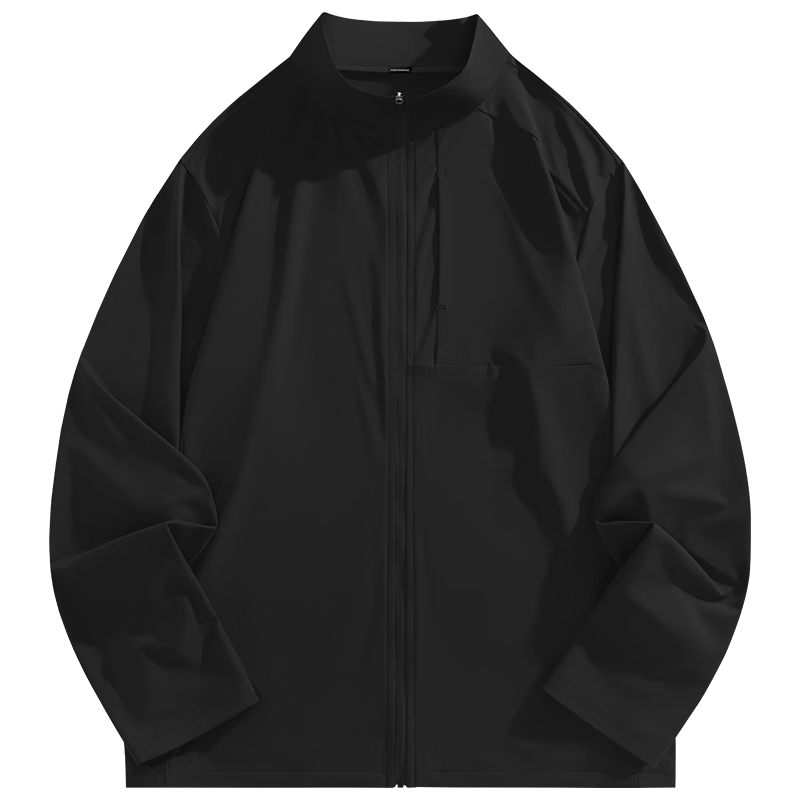 Mark Fairwhale Men's Lightweight Sunscreen Jacket 2026 Spring Summer Cooling Quick-Dry Outdoor Sports Coat Black XL