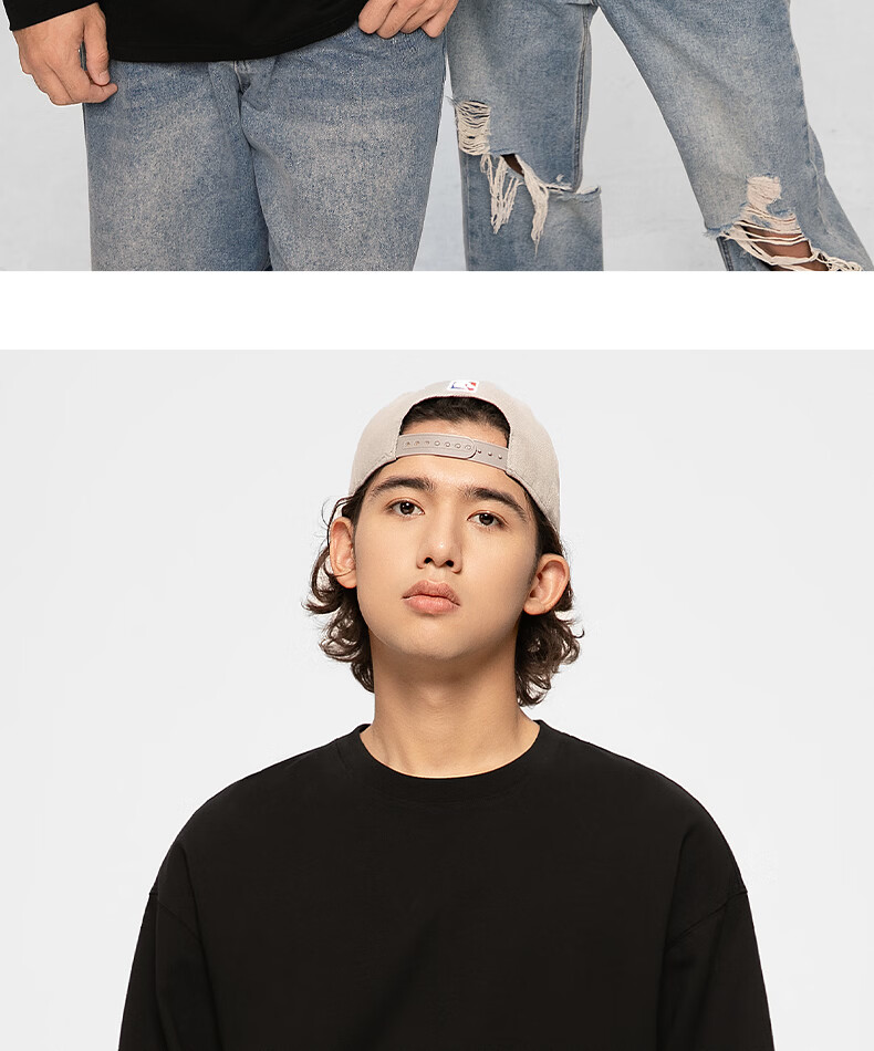 Warrior Spring 2026 New Japanese Style Trendy Men's Loose Fit Cotton Long Sleeve T-Shirt Black 2XL 8