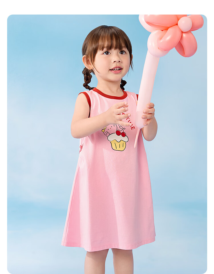 Balabala [balaOne] Kids Children's Dress Girls 2026 Summer Bowknot Skirt 18
