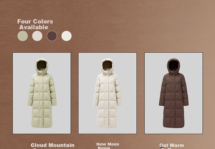 BOSIDENG Women's Winter Goose Down Long Hooded Business Warm Coat Hot Sale 10