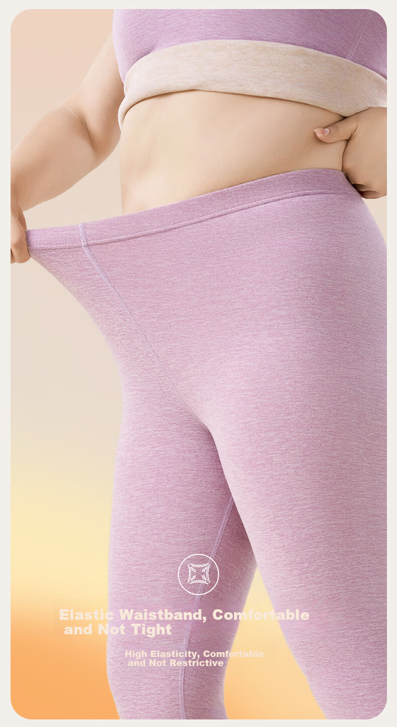 Shanshan Women's Thermal Pants [Cashmere Silk Heating] 2026 New Autumn Winter Fleece Thickened Seamless Base Layer Leggings 10
