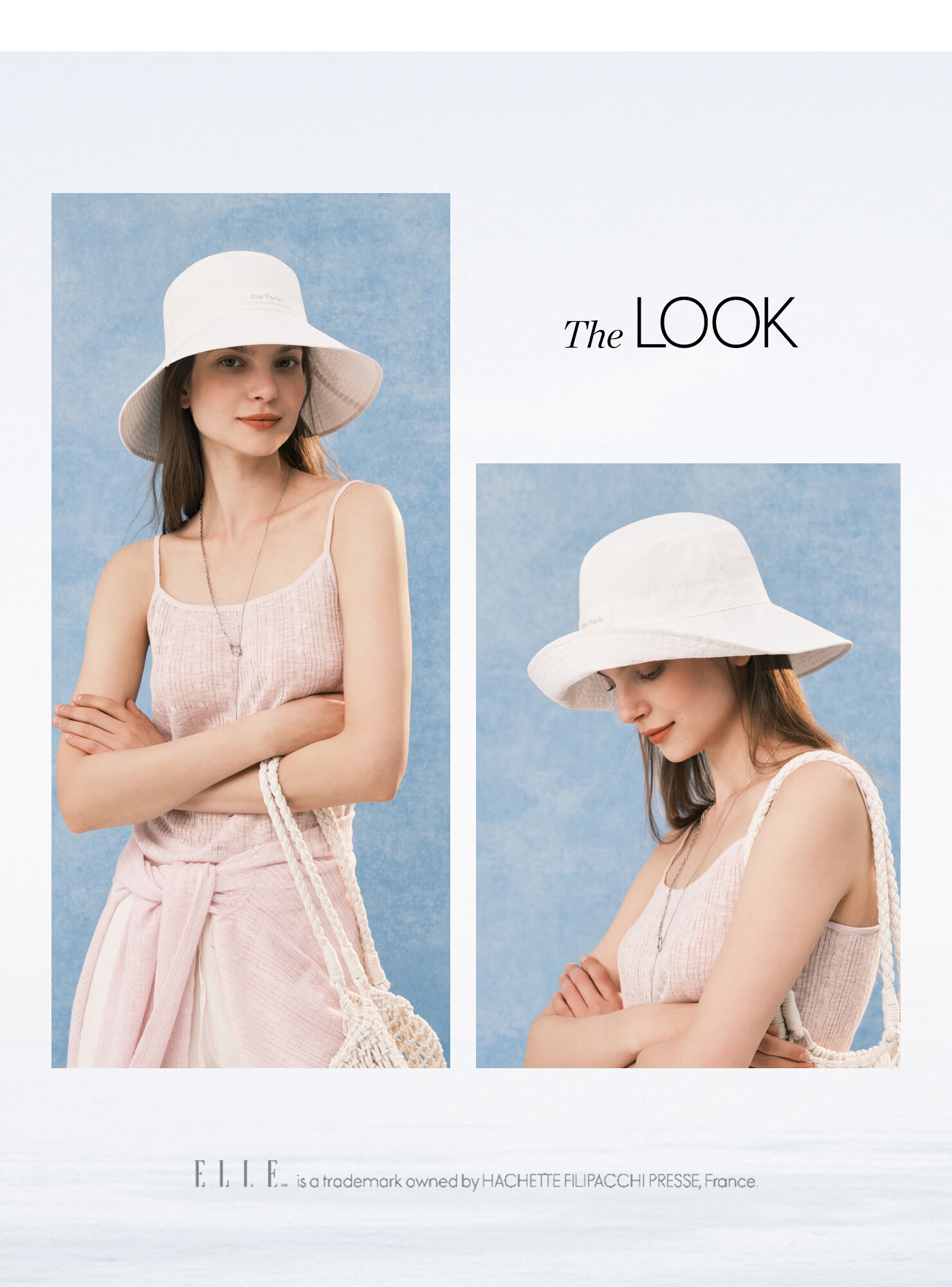 ELLE Sunscreen Water-Repellent Bucket Hat for Women Summer Hiking Cycling Sunshade Foldable Gift 3