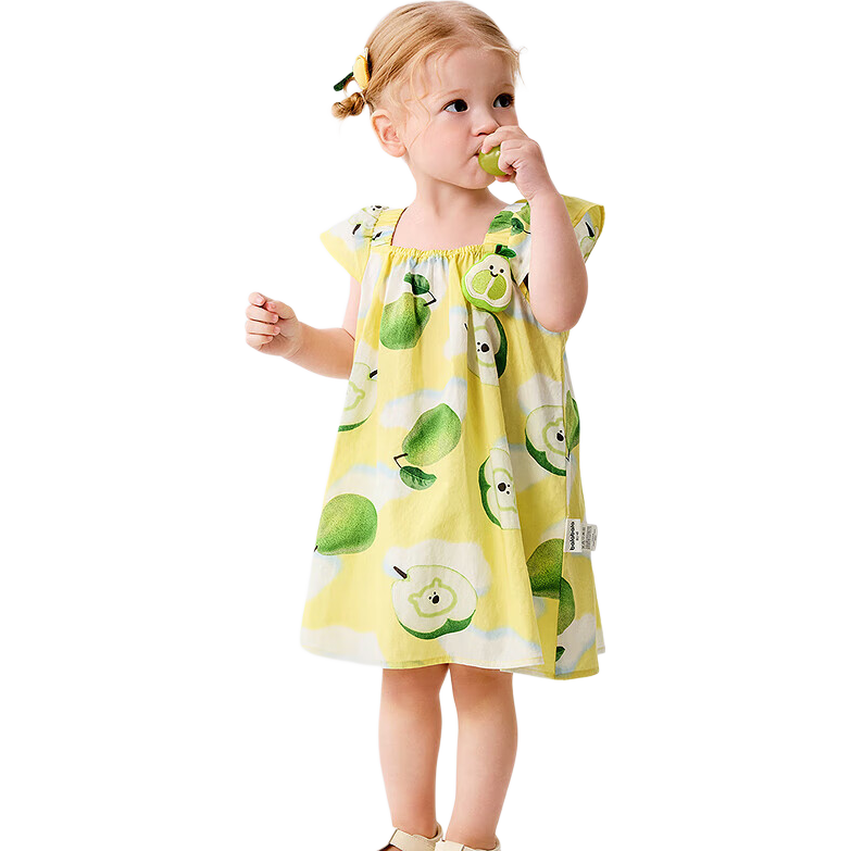 BALABALA Girls' Dress, Baby Dress, Infant Princess Dress, Summer 2025 Children's Stylish Outfit, 208225111004