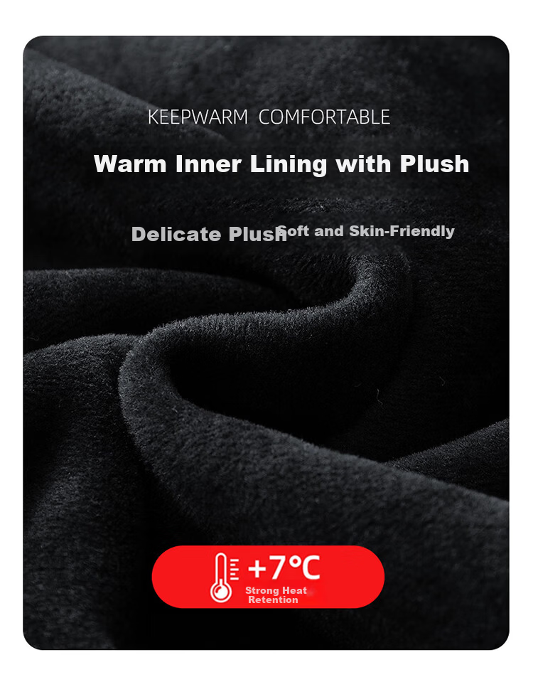 JEEP SPIRIT Men's Autumn Winter Casual Fleece Lined Warm Jacket Windproof Waterproof Outdoor Sports Black/Black XL 1