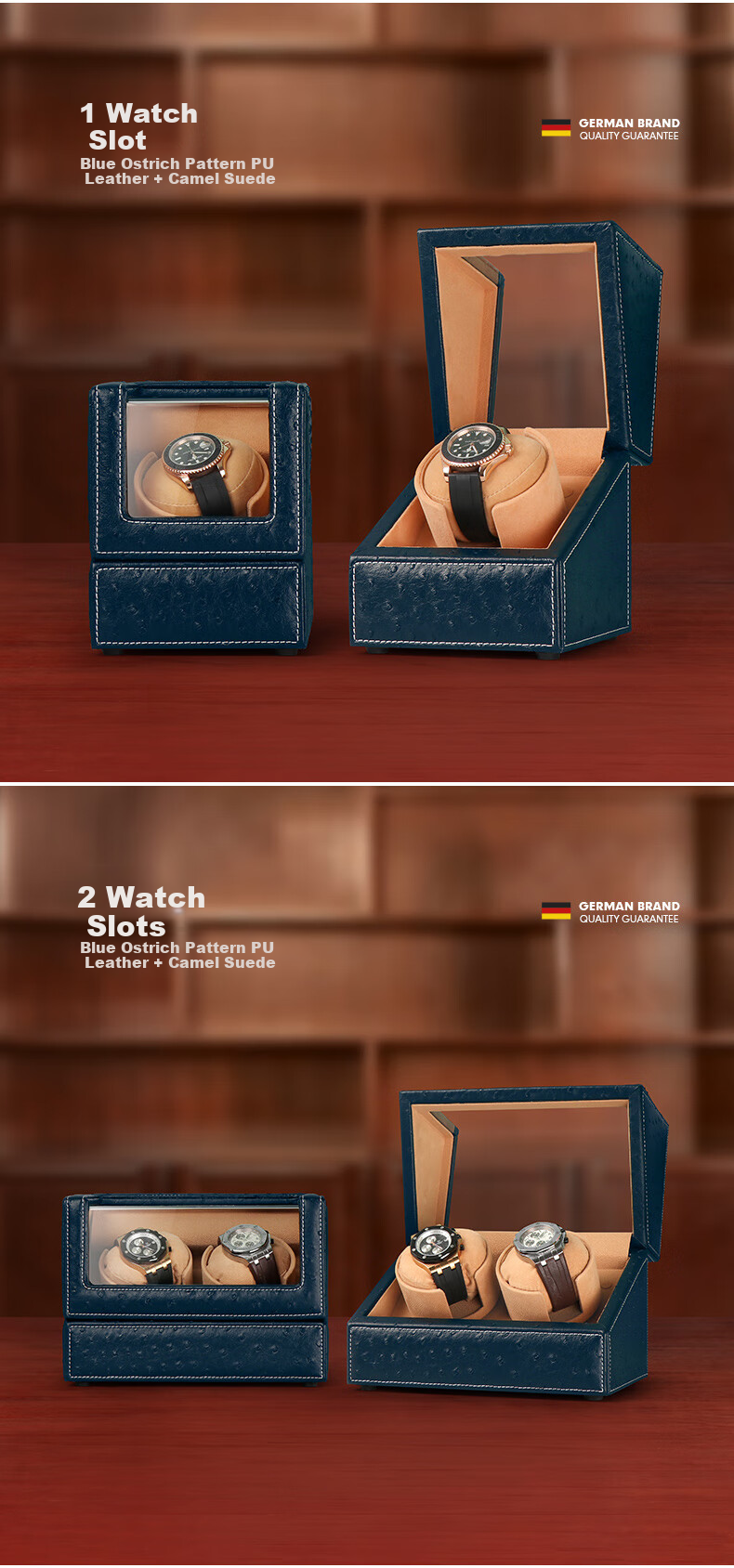 DrikLux Automatic Watch Winder Silent Anti-Magnetic Mechanical Watch Shaker with Storage Box Gift for Husband Boyfriend 13