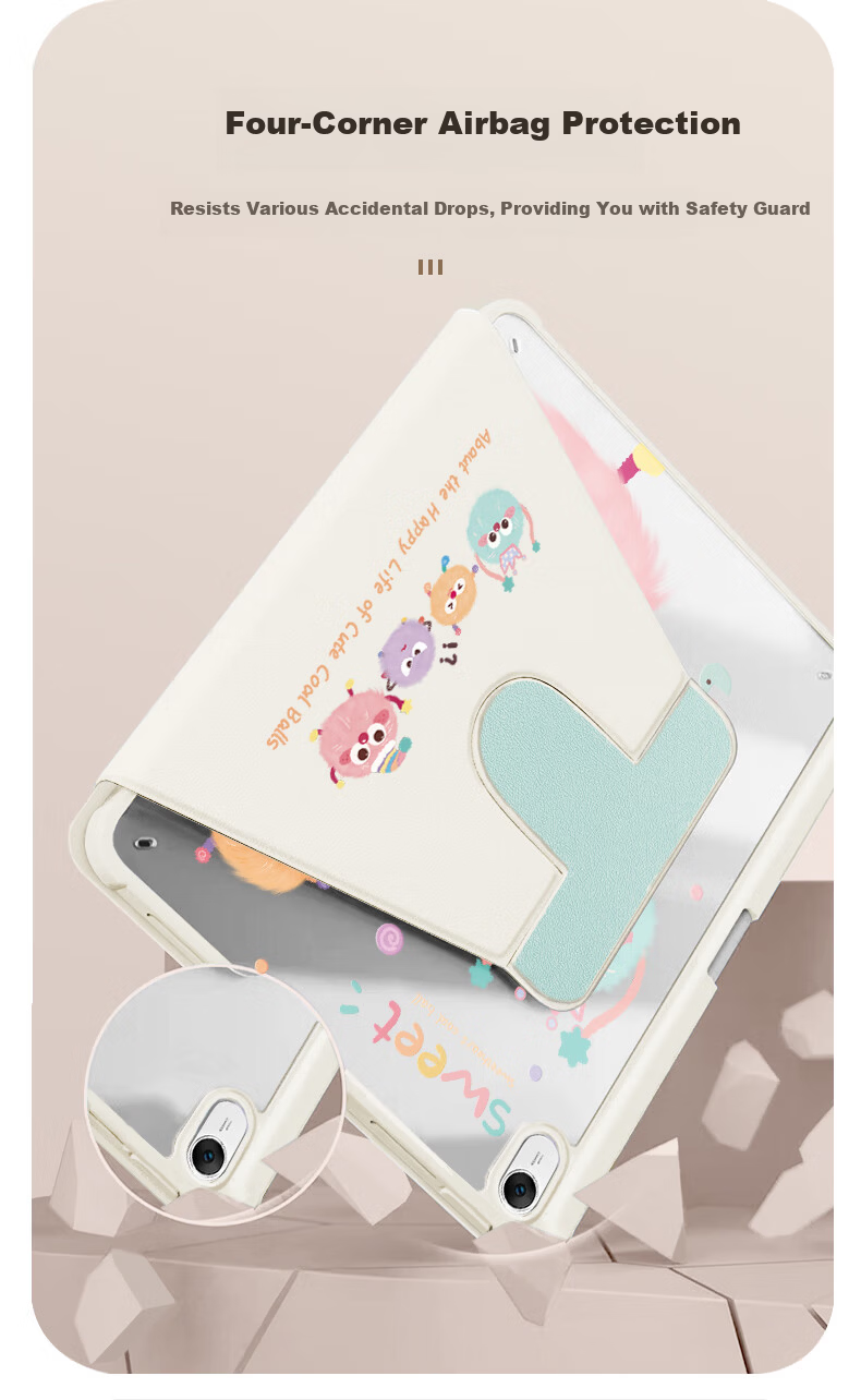 Aswa Huawei MatePad 11.5s Case 2025/24 Model 11.5-inch Soft Light Edition Flexible Tri-fold Pen Slot 360° Rotatable Stand Painted Cover 1