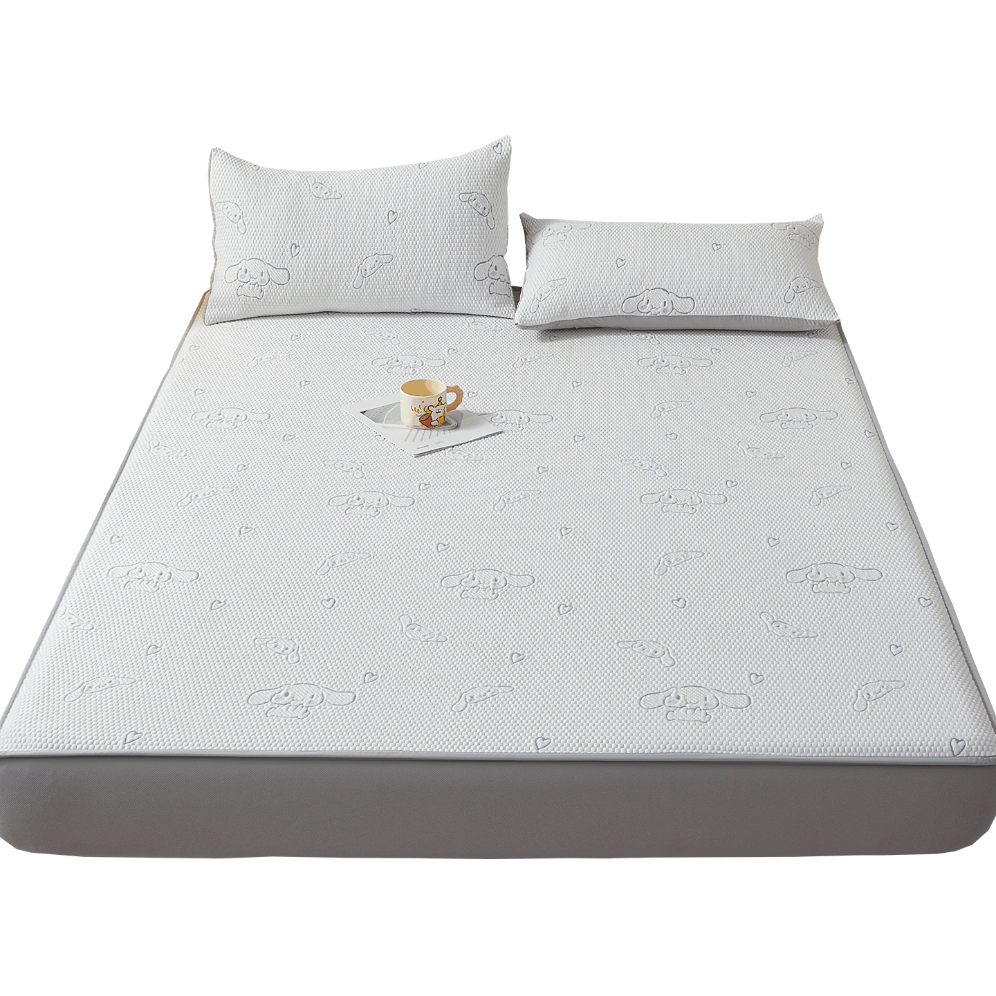 MUJI Class A Cooling Ice Silk Fitted Sheet 1.5m x 2m Summer Cooling Bed Cover Mattress Protector Blue