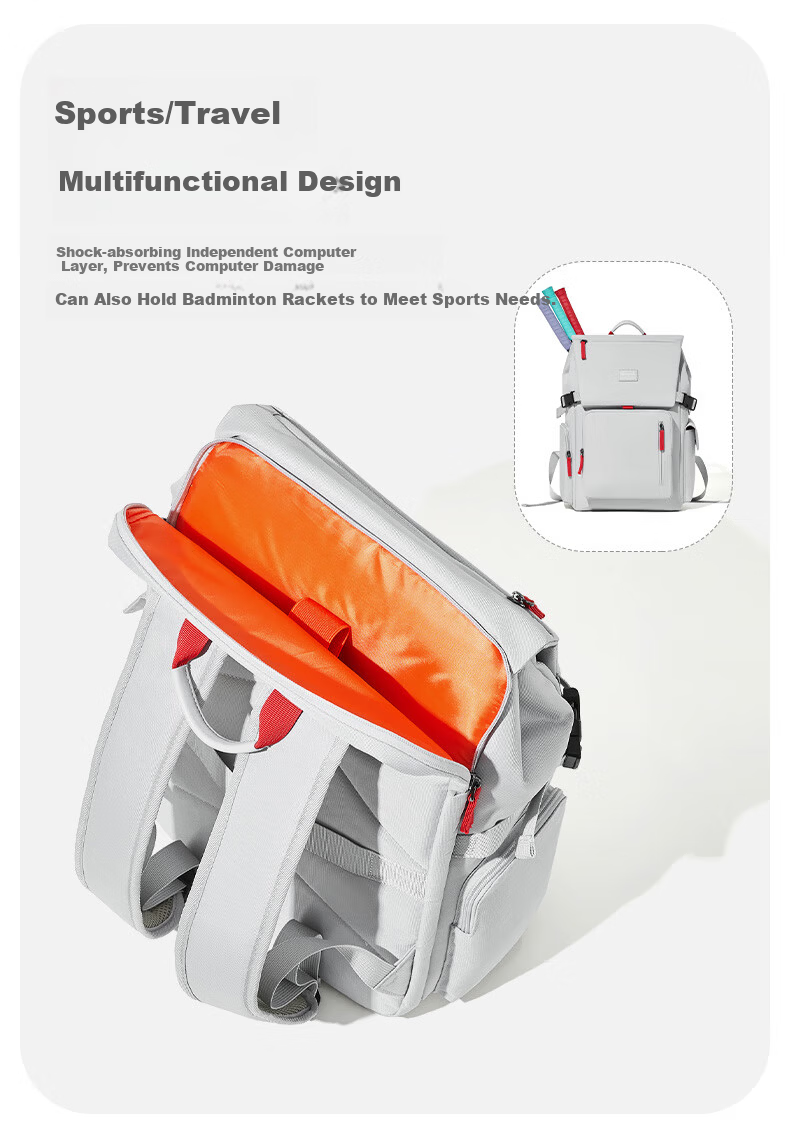BOSTANTEN Men's Backpack Student School Bag Trendy Business Travel Large Capacity 16-inch Laptop Bag 4