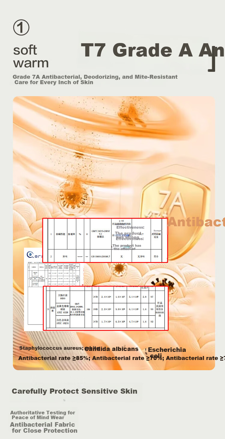 Hongdou 7A Antibacterial Deodorant Mite-Resistant Autumn Solid Color Versatile High Neck Women's Base Layer Shirt 2