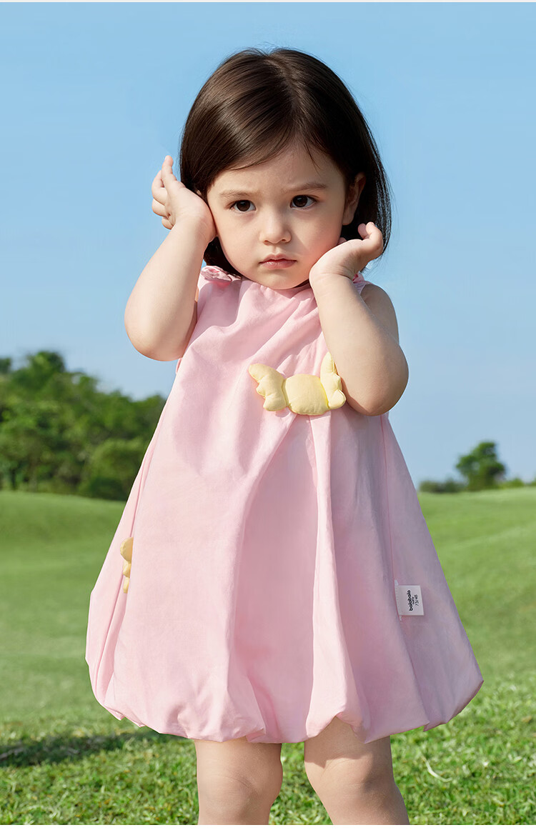 Balabala Kids Dress Baby Skirt 2026 Summer New Girls Toddler Flower Bud Dress Sweet Princess Cute 7