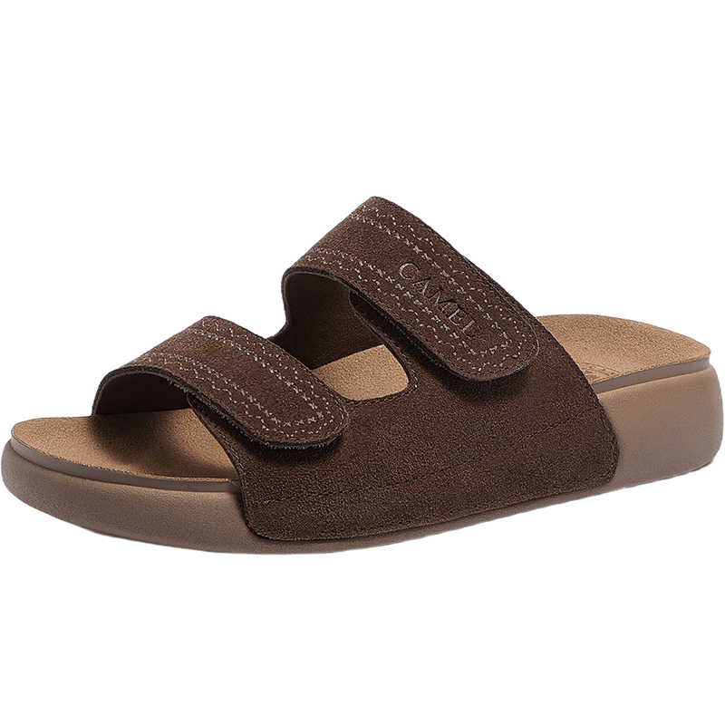 CAMEL Women's Casual Double Strap Sandals L26M504056 Coffee Color Size 37