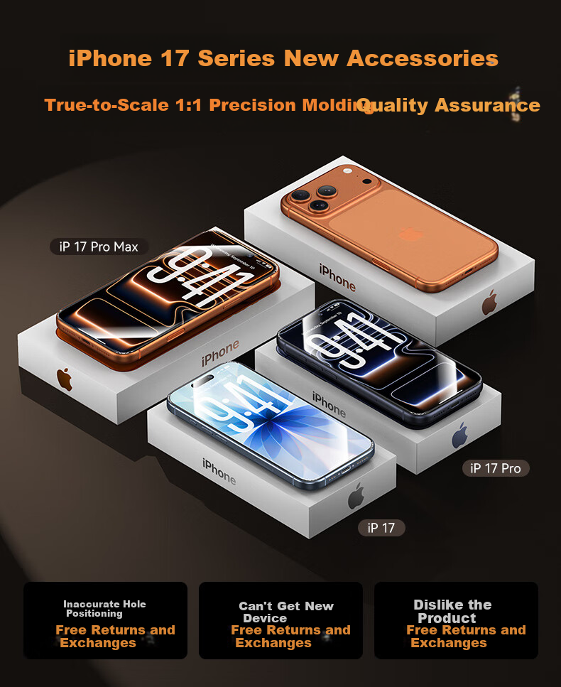 Benks iPhone 17 Pro Max Tempered Glass Screen Protector, Dustproof, Anti-Fingerprint, Ultra-Thin Full Coverage, HD 2-Pack 1