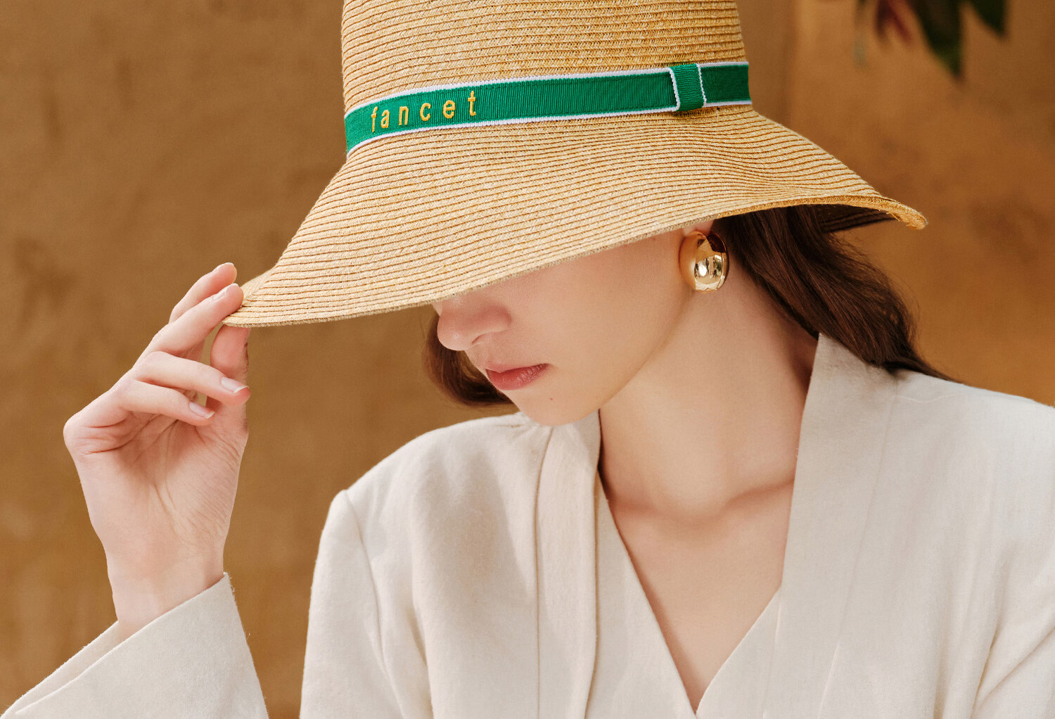 FANCET Women's Summer Straw Hat French Elegant Fisherman Hat Wide Brim UV Protection Beach Vacation Sun Hat 14