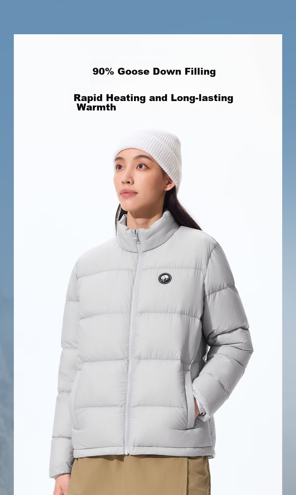 Panda [Rain Shell MAX] 3-in-1 Goose Down Liner Waterproof Jacket Unisex Cold-Resistant Warm Autumn Winter Hiking Coat B297, XS 7