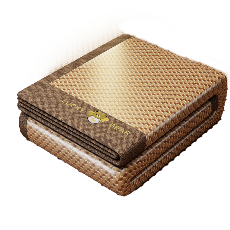 Yalu Rattan Mat for Summer Home Use, Natural Rattan Mat for Student Dormitory, Double Air Conditioning Mat, Skin-Friendly Rattan Mat, 180*200CM