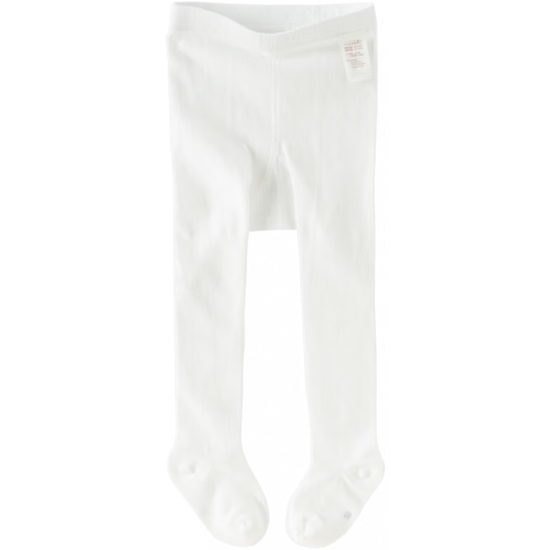 DAVE & BELLA Girls Lightweight Summer Tights White Knitted Leggings for Kids