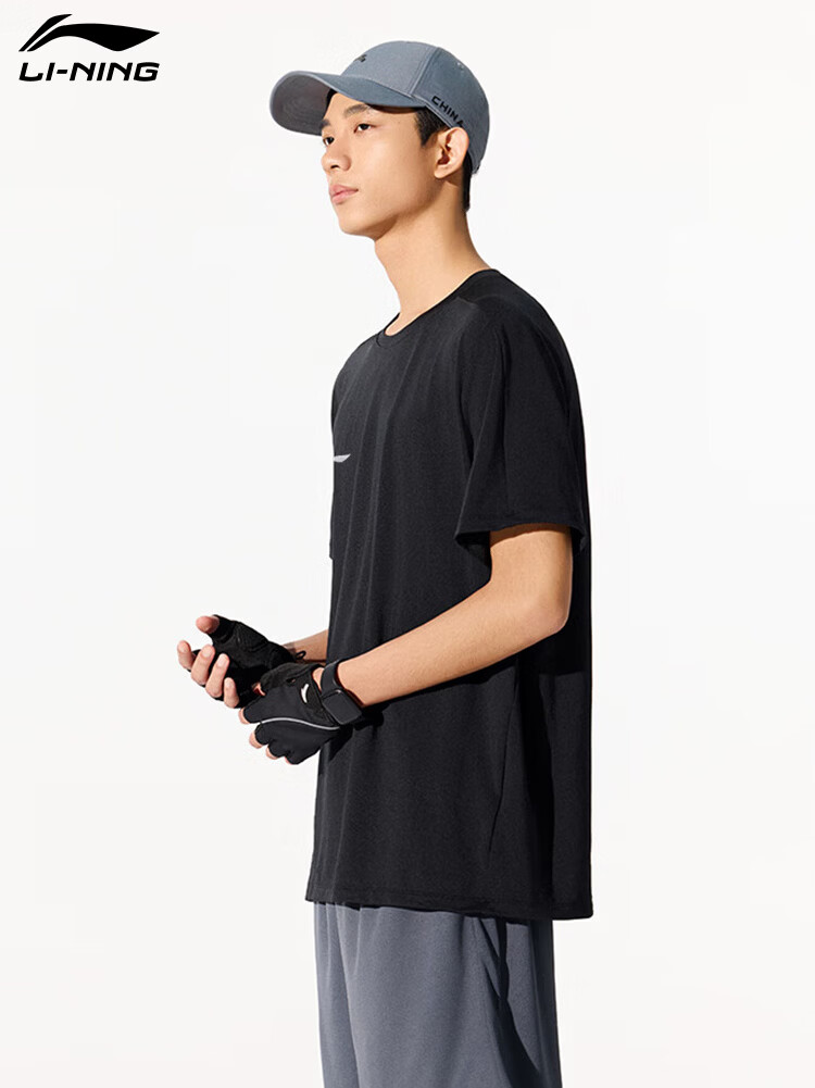 LI-NING Men's Summer Lightweight Breathable Fashion Casual Short Sleeve Sports T-Shirt Comfortable Tee Top 2