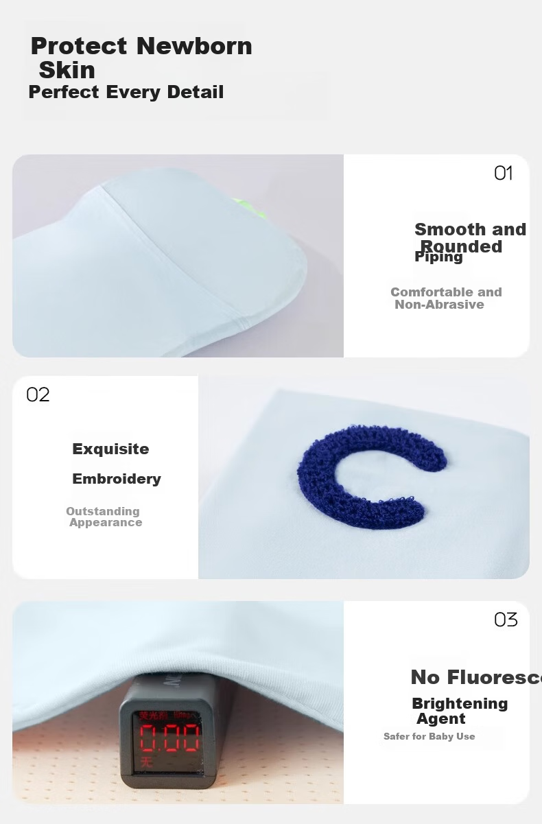CORY Baby Pillow Cloud Piece Pillow Newborn 0-6 Months to 3 Years Moisture-Absorbing Breathable Washable Spine Support Pillow 10