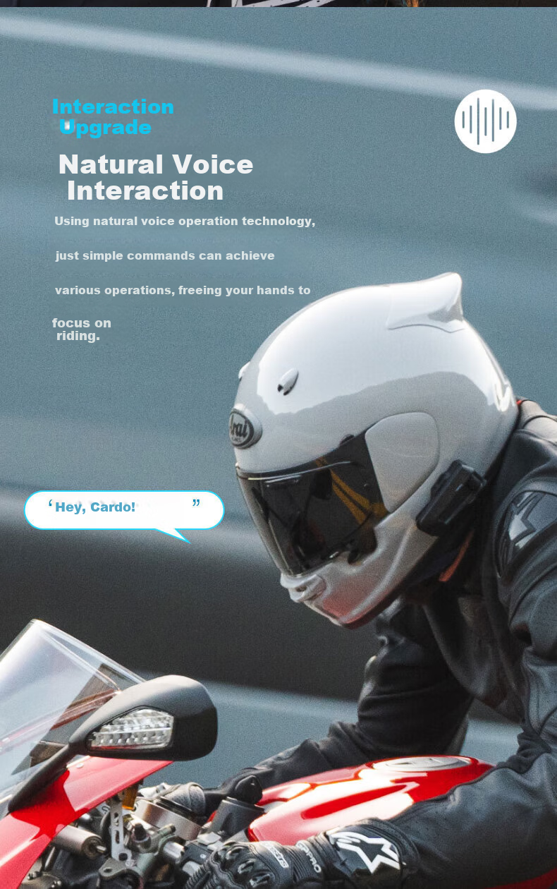 CARDOPRO Original Box Motorcycle Helmet Bluetooth Headset JBL Speaker Cross-Brand Direct Connection Free Installation 7