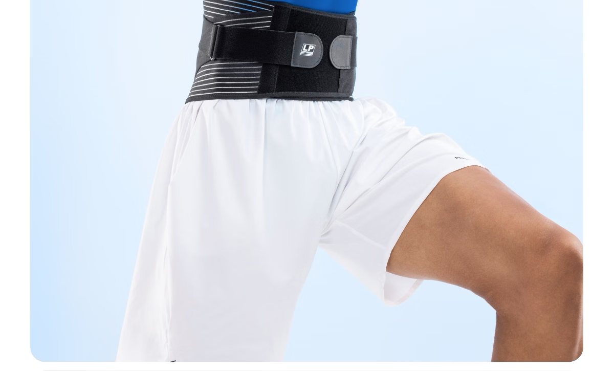 LP 1517CK Men's Waist Support Belt Fitness Training Professional Basketball Waist Trainer Running Squat Abdominal Belt Black L/XL 32