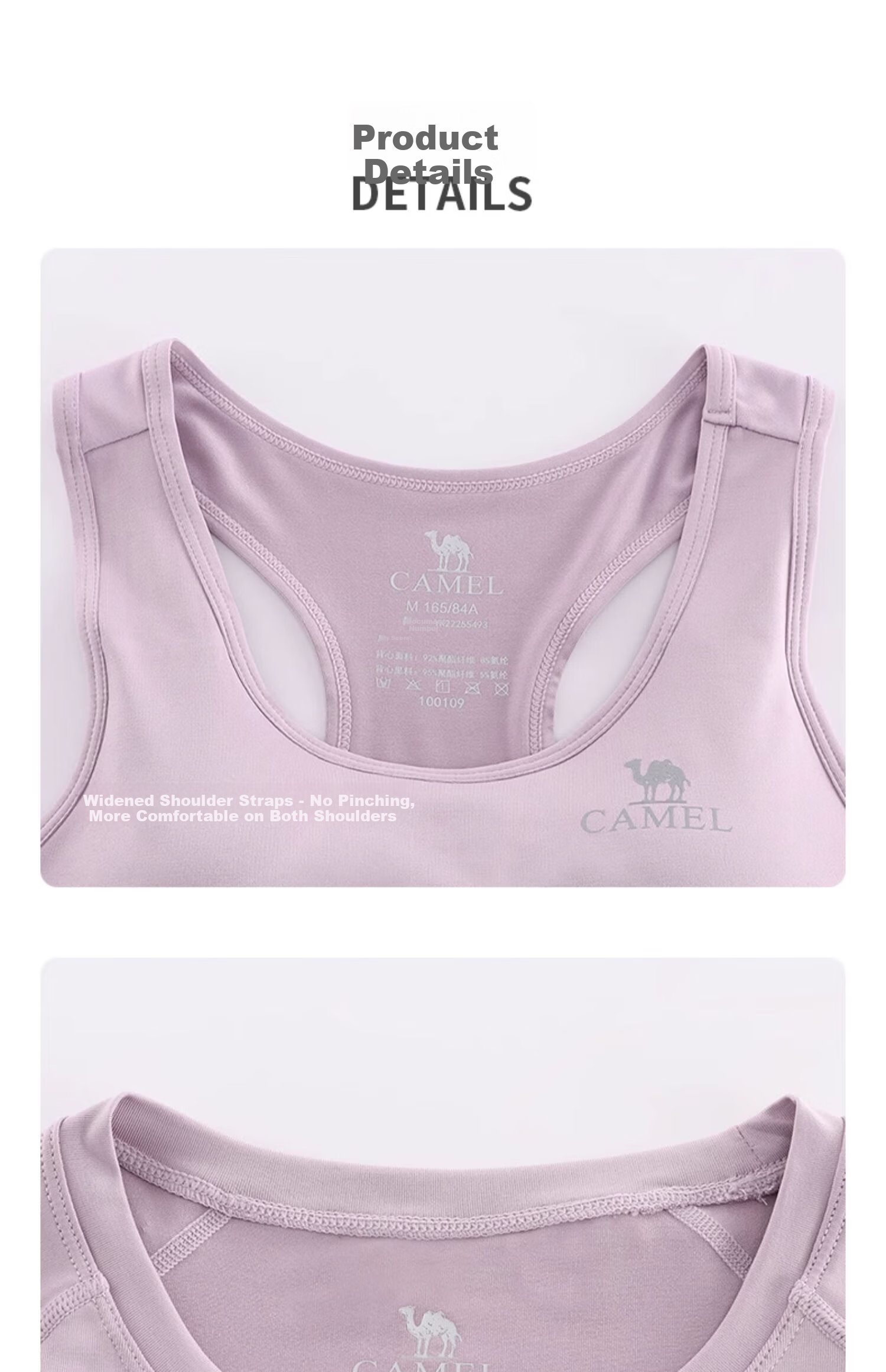 CAMEL Yoga Outfit for Women, Long-Sleeve Autumn And Winter Sportswear, Morning Running Clothes YK22255493, Sky Blue/navy Blue 31
