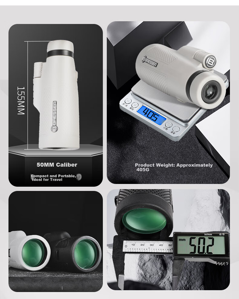Bresser Monocular Telescope High-Power HD Professional Day and Night Use for Concerts, Bee Watching, Stargazing, Bird Watching Gift 11