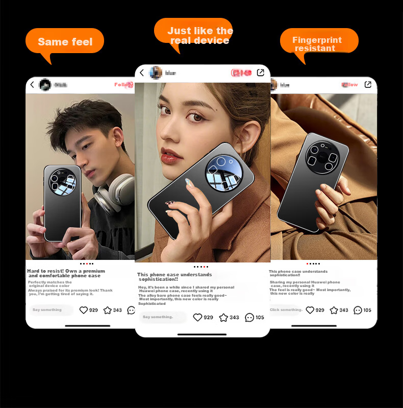 Hongzhuo Metal Backplate Cooling Case for Huawei Mate80 Pro, Full Coverage Shockproof Matte Silicone Soft Edge Hard Shell, Silver Gray 1