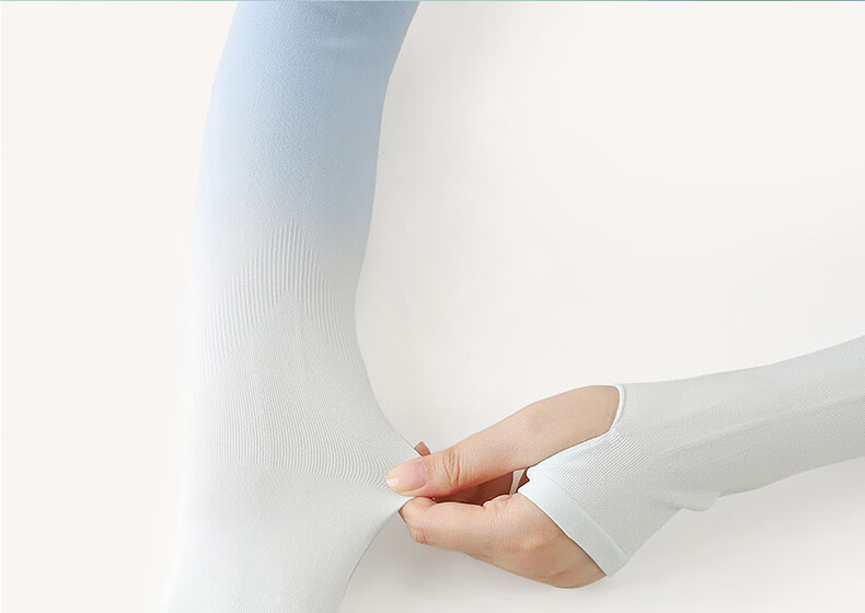 RED DRAGONFLY Women's Summer Ice Silk Gradient Cooling Sun Protection Arm Sleeves UV Protection Gloves for Men 18