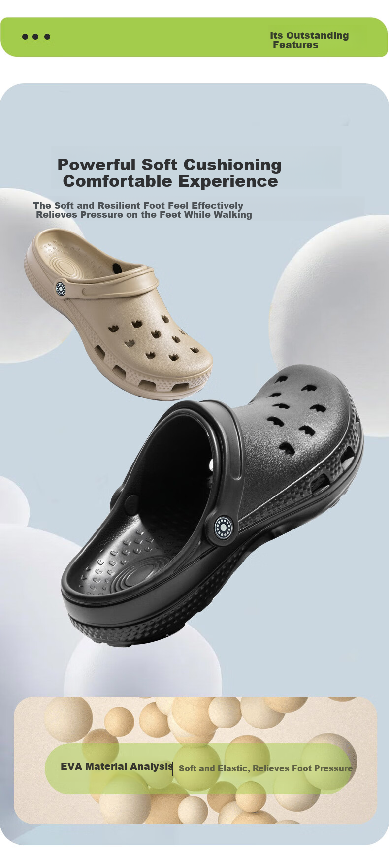 Jiayi Unisex Outdoor Casual Breathable Thick-Soled Soft Elastic Waterproof Sandals Ancient White 38JY420 6