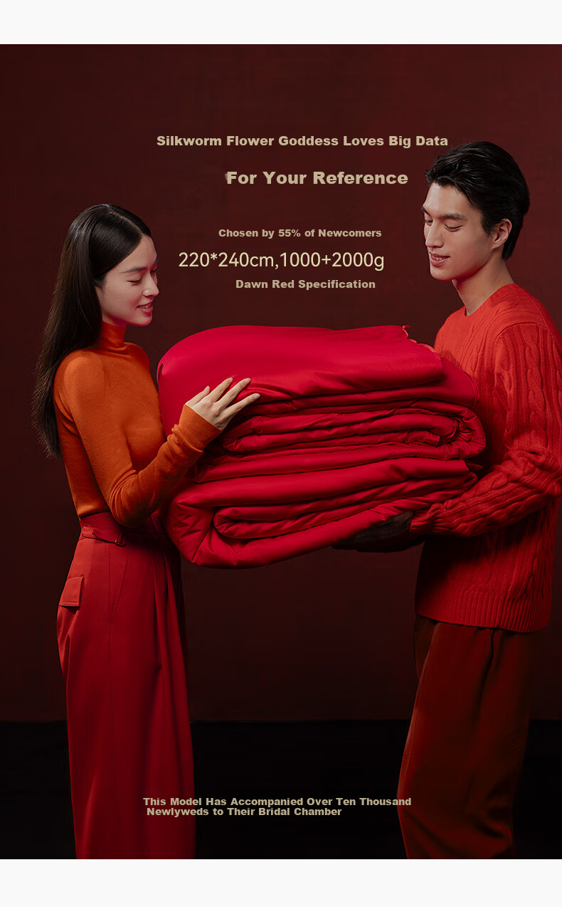 SILKUEEN [Shiji Qingyuan] 100% Mulberry Silk Duvet Insert Wedding Quilt Pure Silk Weight 6 Jin 200*230cm Pink 8
