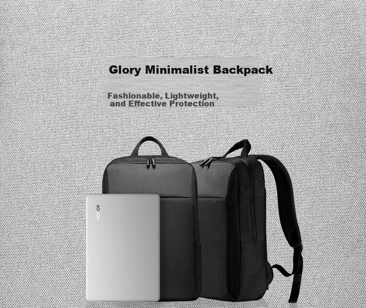 HONOR Minimalist Laptop Backpack (Black) 1