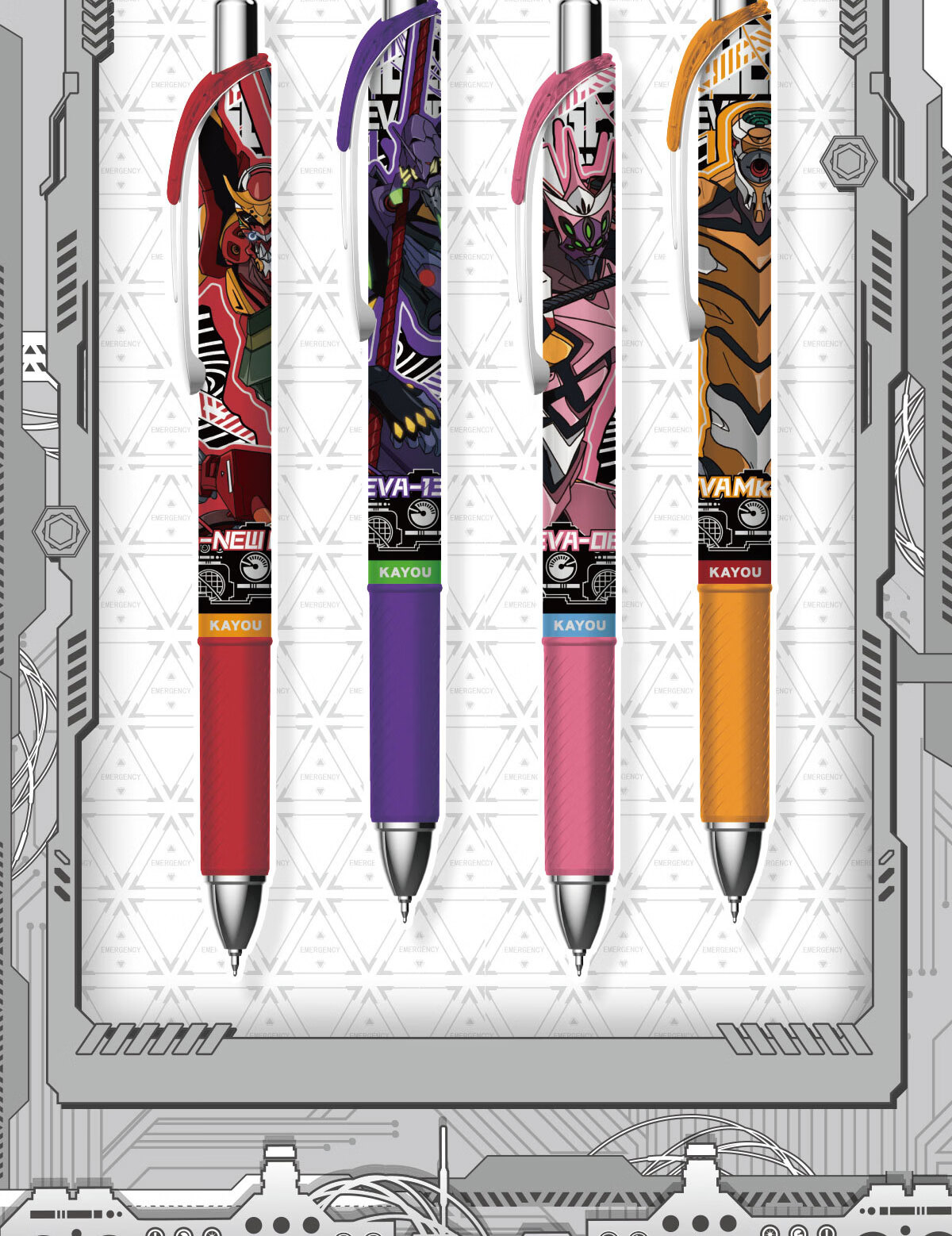 Kayou Naruto Gel Pen Blind Box Pen Holder Burning Edition Retractable Gel Pen 0.5mm Ink Pen Signature Pen Official Merchandise Student Stationery Birthday Gift 7