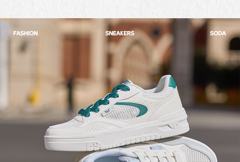 361° Women's Sports Shoes Soda 3 Spring Summer Breathable Retro Thick Sole Casual Sneakers 682616619-4 14
