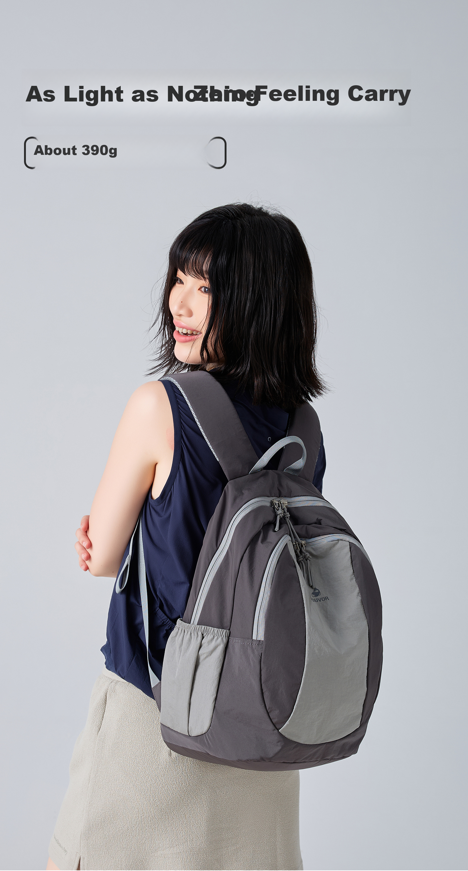 FOUVOR Outdoor Lightweight Hiking Backpack for Women Sports Travel School Bag Trekking Climbing Backpack Travel Double Shoulder Bag Mountain Rock Black 4
