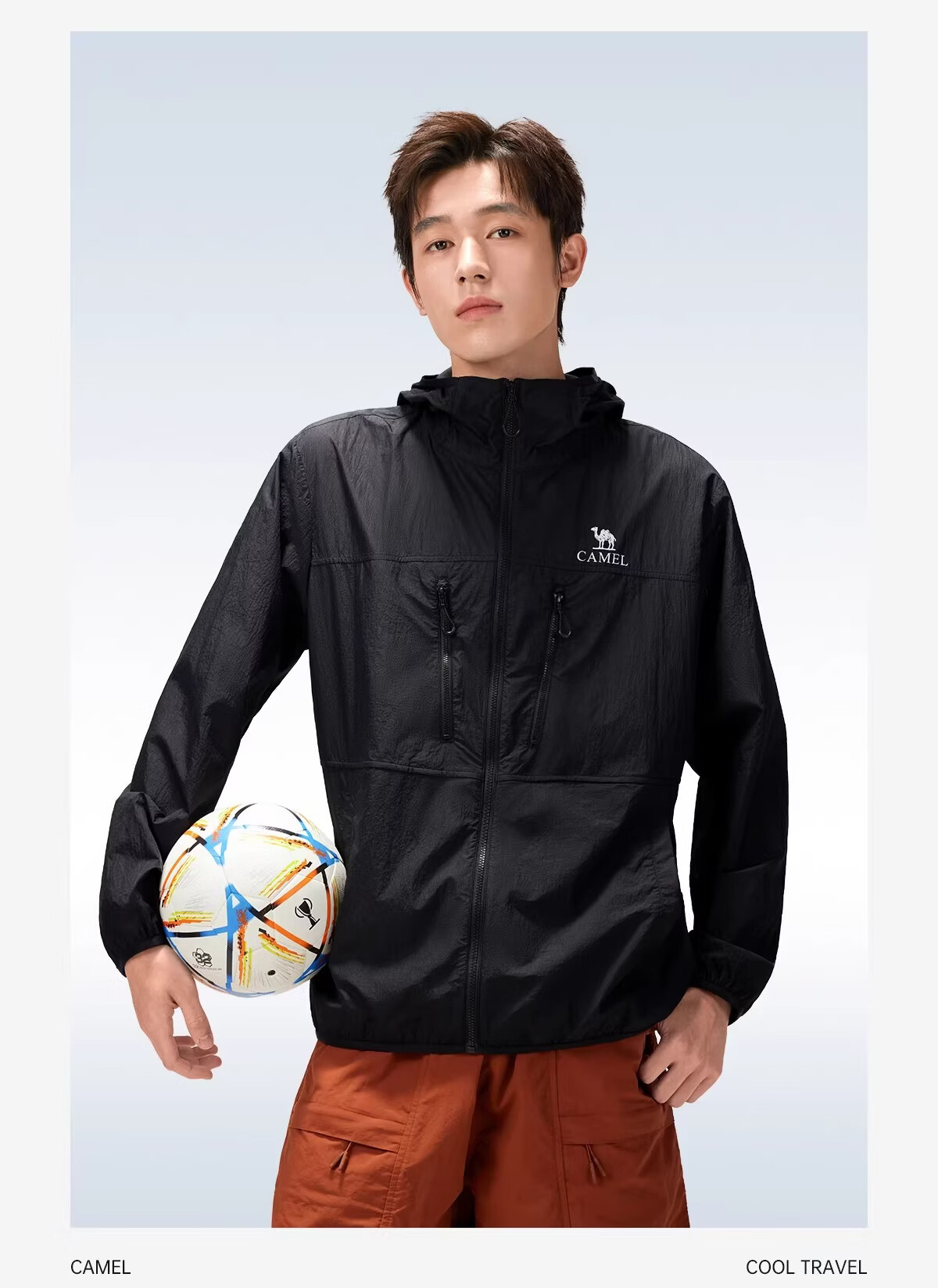 CAMEL Outdoor Sun Protection Jacket 2026 Spring Summer New Men's Breathable UV Protection Water-Repellent Sports Coat O018 13