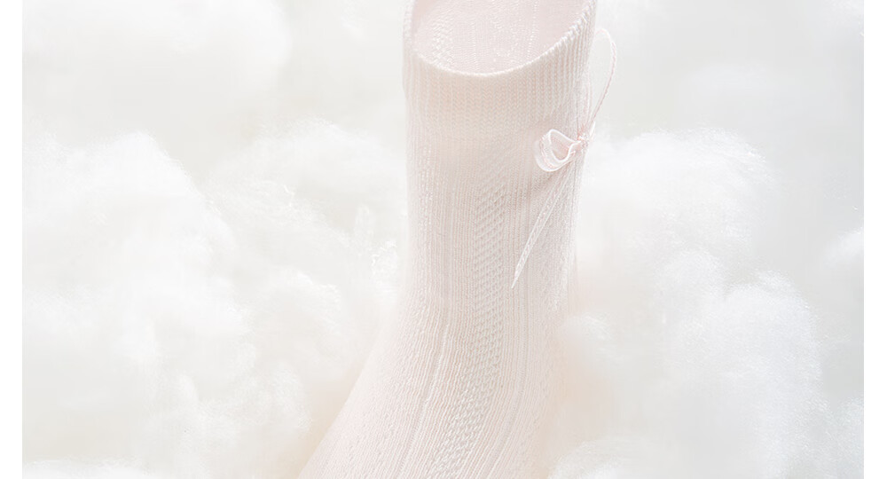 Betis Children's Socks 5-7 Years Summer Thin Breathable Girls Mid-Calf Socks Lace Solid Color Cute Princess Dance Socks 7